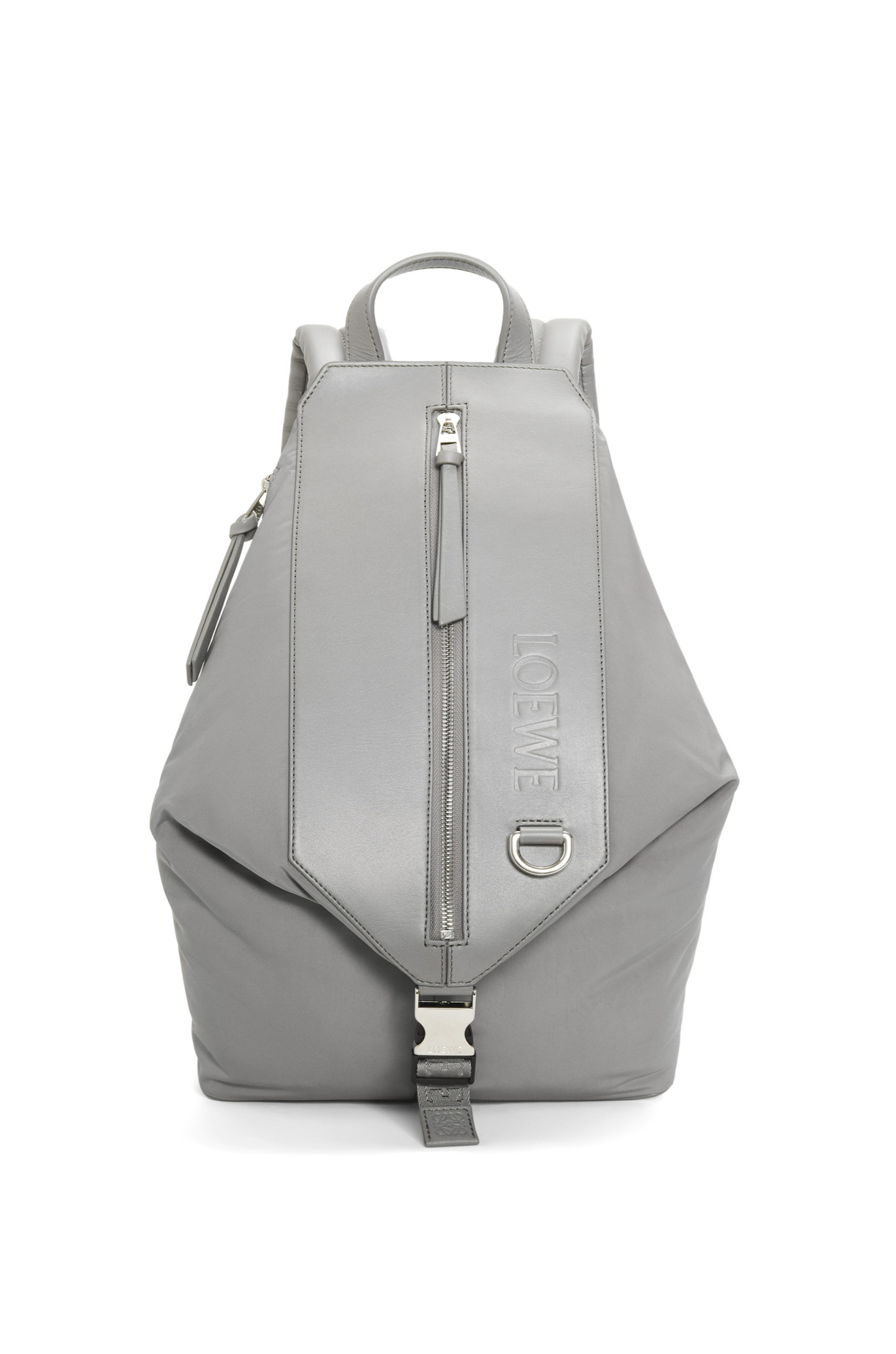 Small Convertible backpack in nylon and calfskin